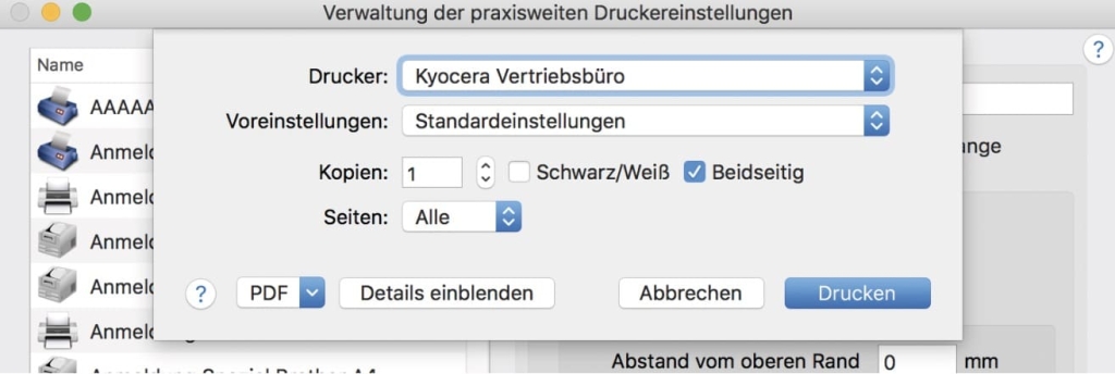 tomedo handbuch drucker scanner einrichten 2