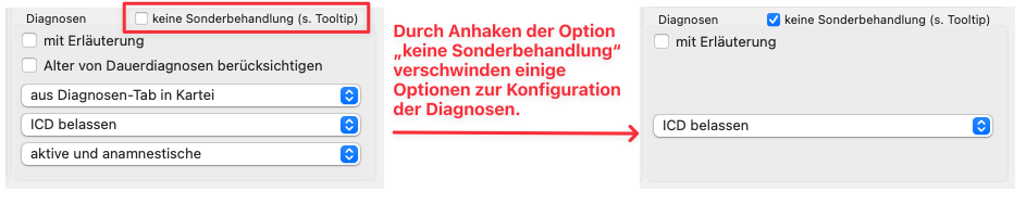 tomedo handbuch briefschreibung x kommando keine sonderbehandlung von diagnosen