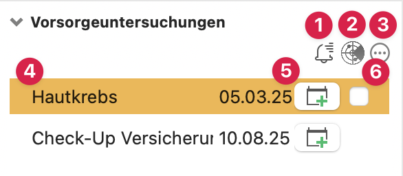 tomedo handbuch frueherkennung kurzinfos verwendung