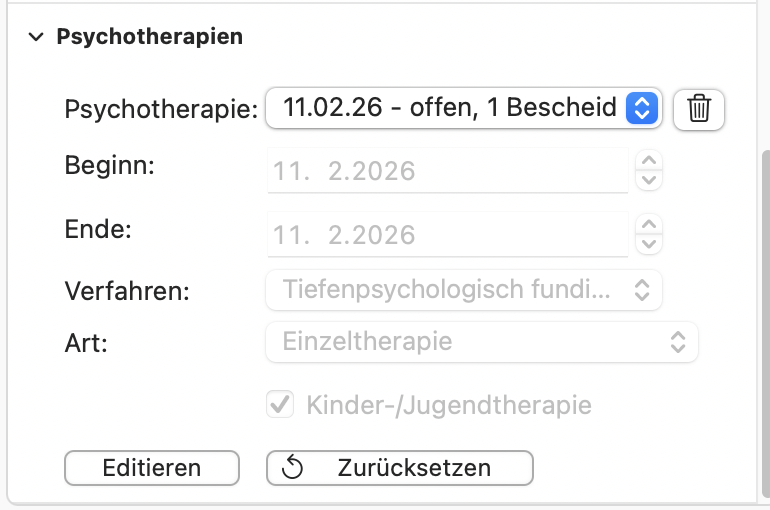 Der Patienteninfo Panel Reiter "Psychotherapien"